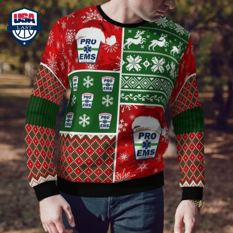 Massachusetts Pro EMS Ver 1 3D Christmas Sweater - Coolosm