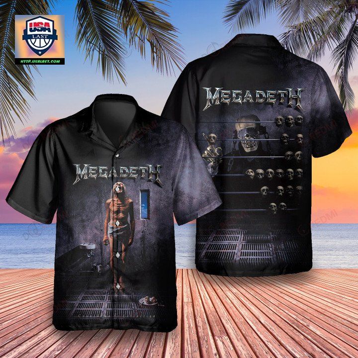 Megadeth Countdown to Extinction Short Sleeve Hawaiian Shirt - Sizzling