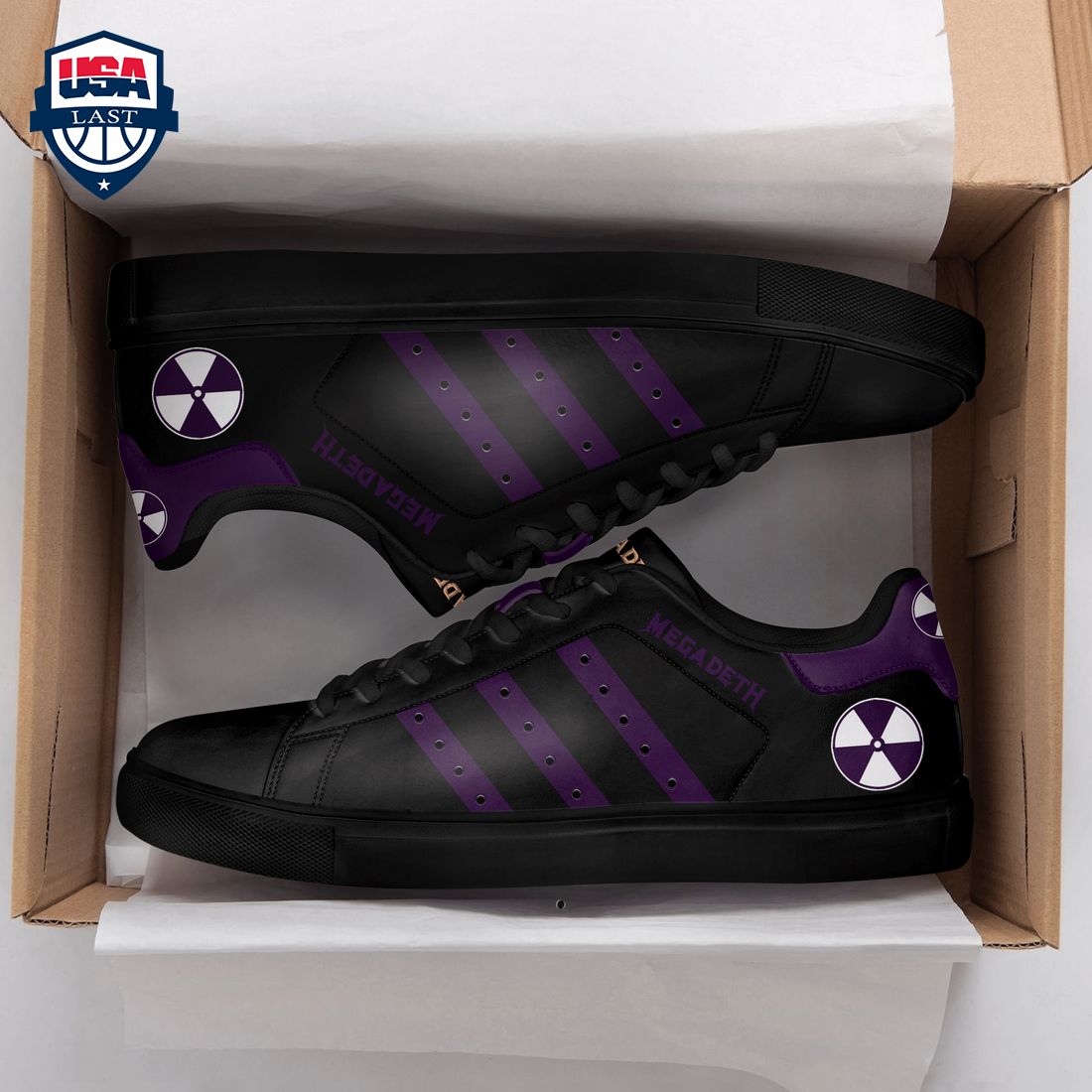 Megadeth Purple Stripes Style 2 Stan Smith Low Top Shoes – Saleoff