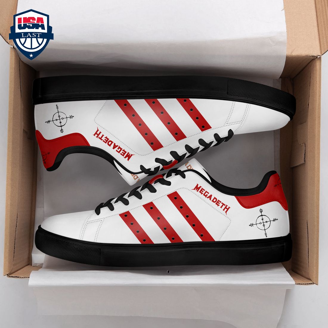 Megadeth Red Stripes Style 2 Stan Smith Low Top Shoes – Saleoff