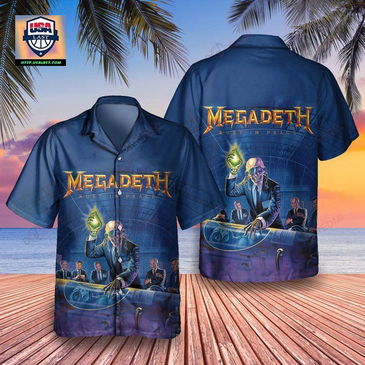 Megadeth Rust in Peace 3D Hawaiian Shirt - Nice Pic