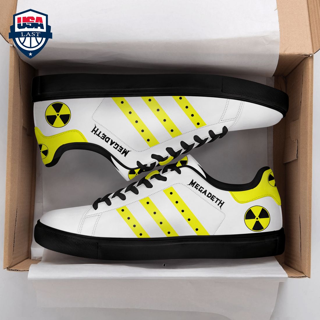 Megadeth Yellow Stripes Style 2 Stan Smith Low Top Shoes – Saleoff