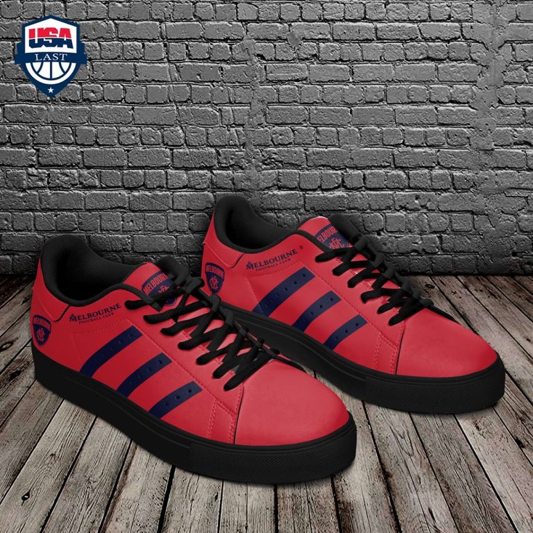 Melbourne FC Navy Stripes Style 2 Stan Smith Low Top Shoes - Nice shot bro