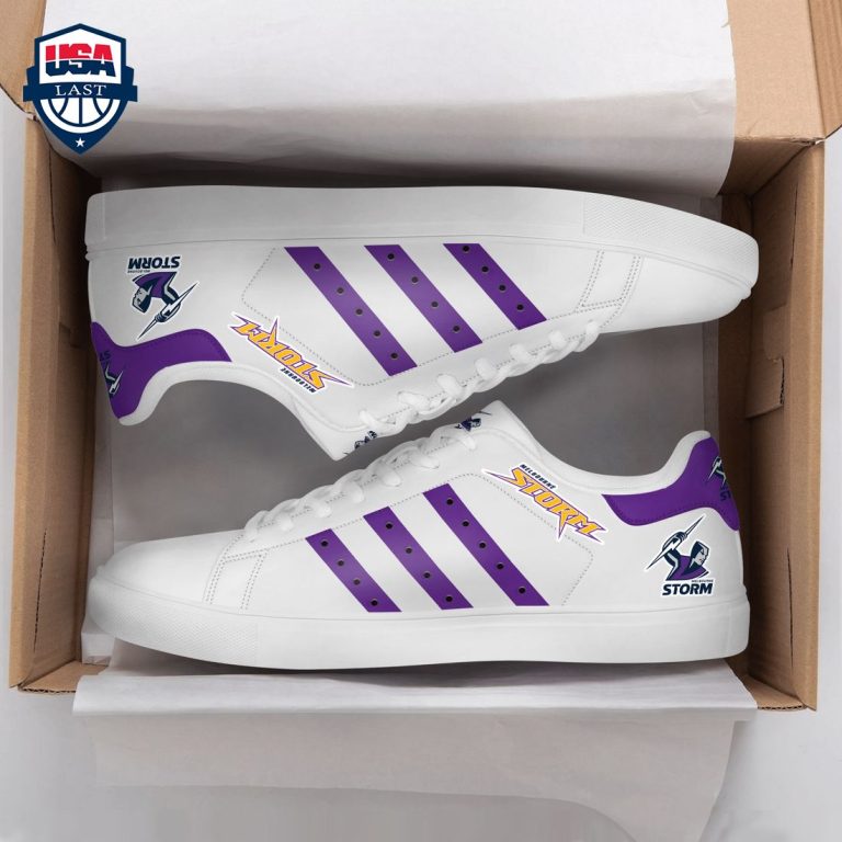 Melbourne Storm Purple Stripes Style 2 Stan Smith Low Top Shoes - Stunning