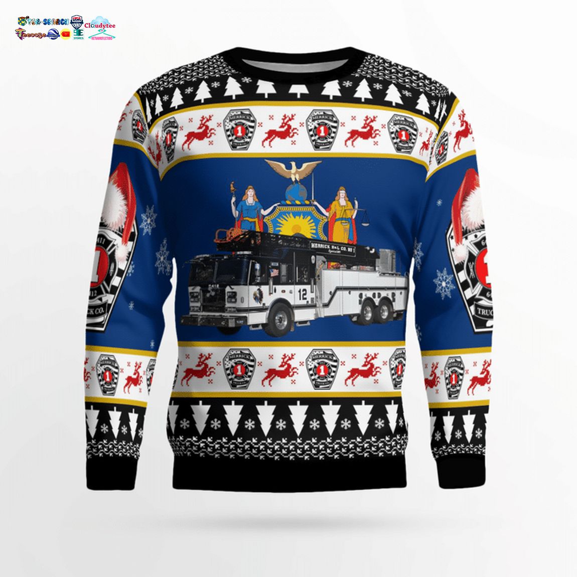 Merrick Truck Co. 1 Ver 2 3D Christmas Sweater