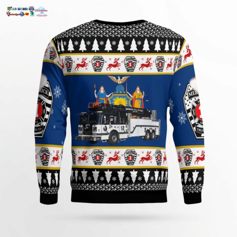 Merrick Truck Co. 1 Ver 2 3D Christmas Sweater - Eye soothing picture dear