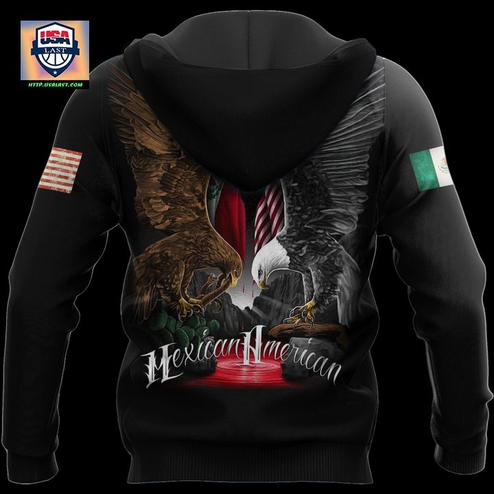 Mexican American 3D All Over Print Hoodie - Nice elegant click