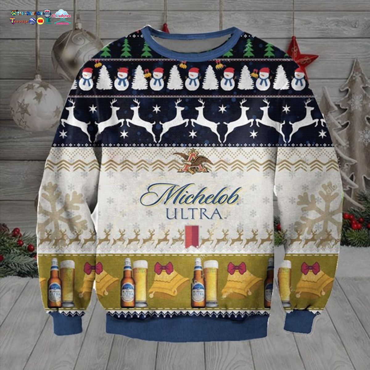 Michelob Ultra Ver 1 Ugly Christmas Sweater