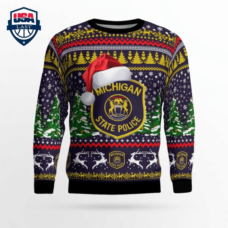 Michigan State Police 3D Christmas Sweater - Coolosm