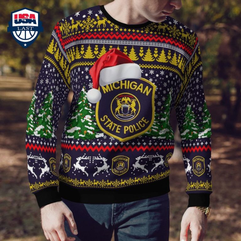 Michigan State Police 3D Christmas Sweater - I am in love with your dress