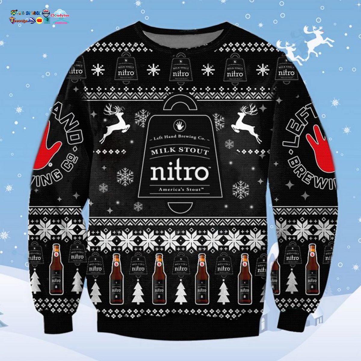 Milk Stout Nitro Ugly Christmas Sweater