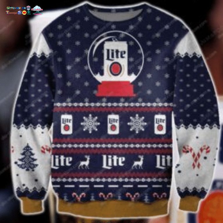 Miller Lite Ugly Christmas Sweater - Stand easy bro