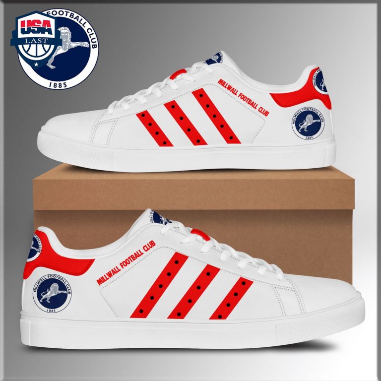 Millwall Football Club Red Stripes Stan Smith Low Top Shoes - Super sober
