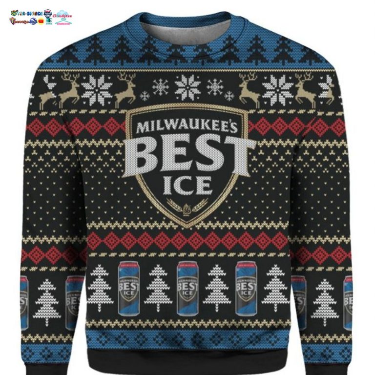 Milwaukee's Best Ice Ugly Christmas Sweater - You look beautiful forever