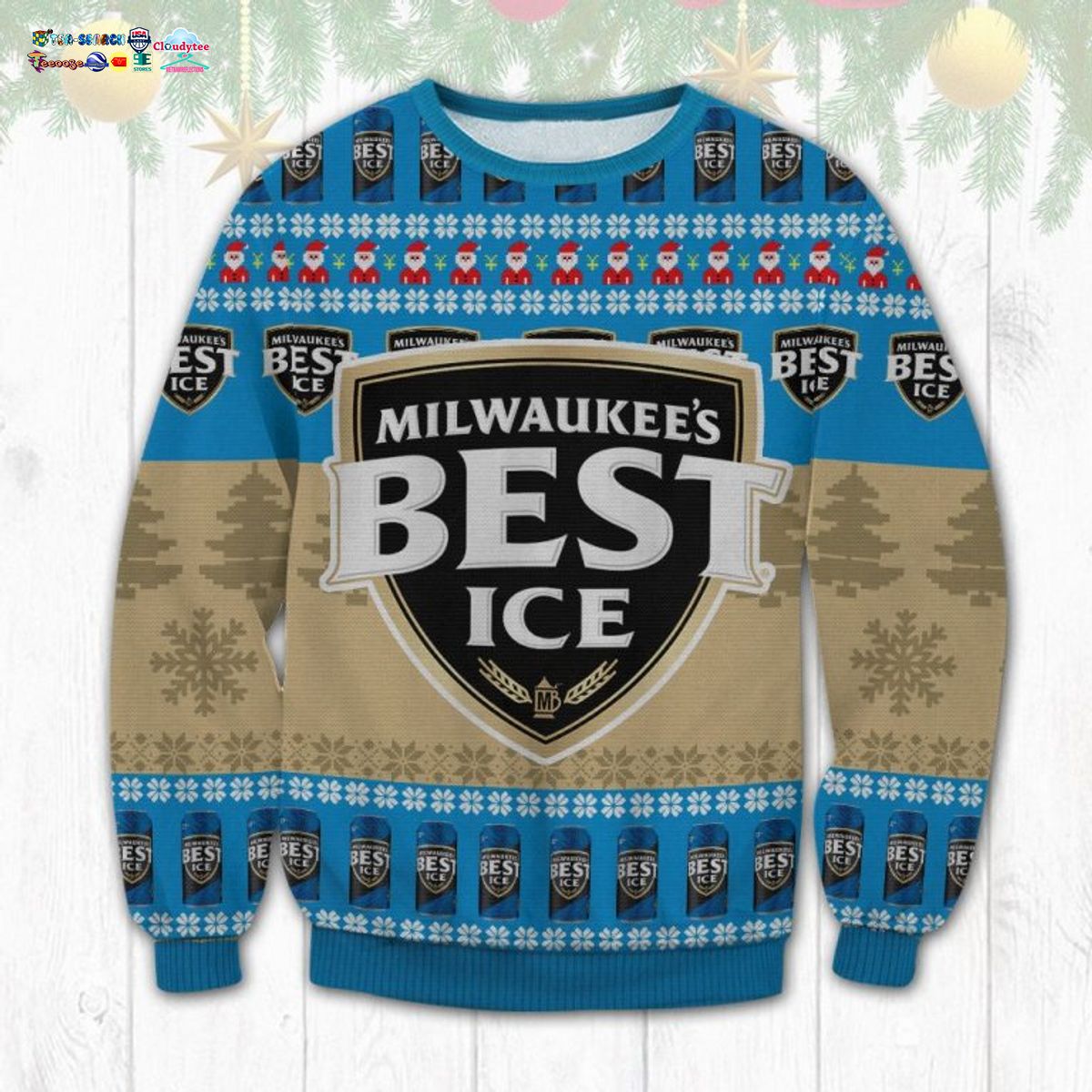Milwaukee’s Best Ice Ver 2 Ugly Christmas Sweater