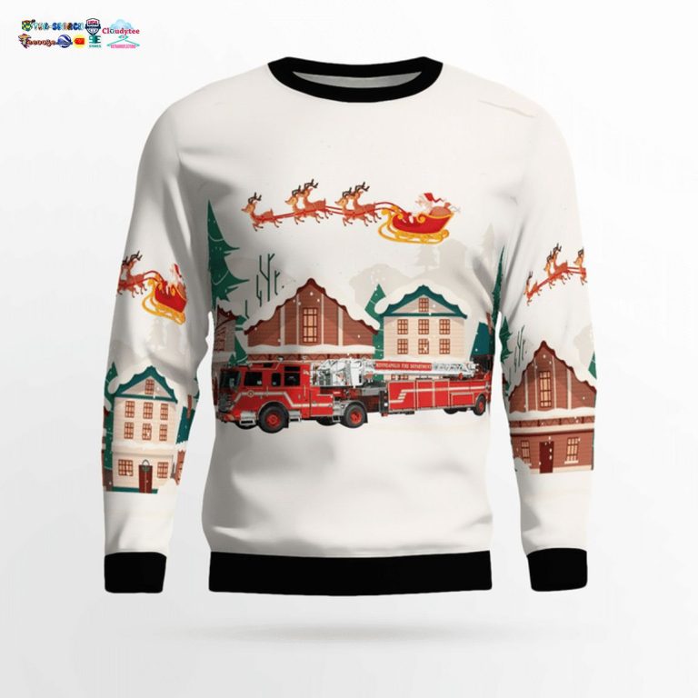 Minneapolis Fire Department 3D Christmas Sweater - Loving click
