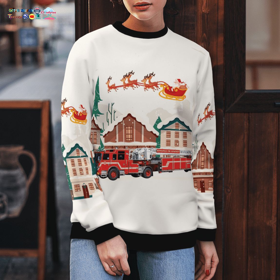 Minneapolis Fire Department 3D Christmas Sweater