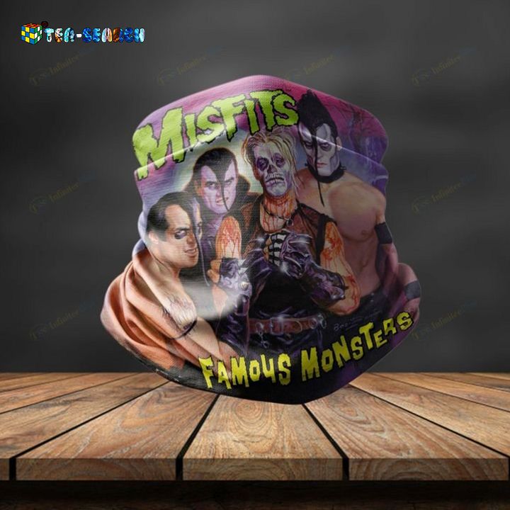 Misfits Famous Monsters 3D Bandana Neck Gaiter - My favourite picture of yours