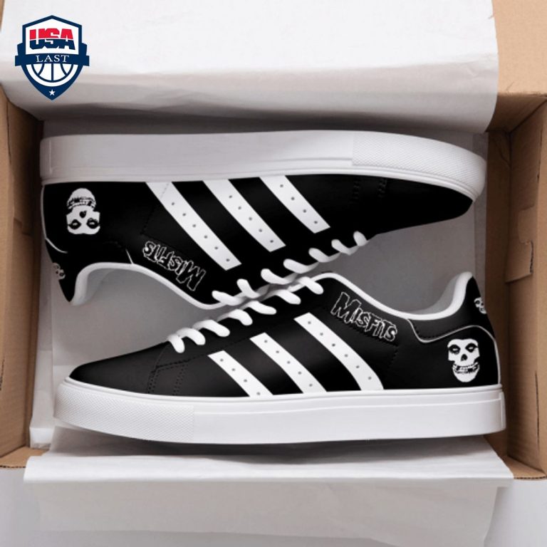 Misfits White Stripes Stan Smith Low Top Shoes - Wow, cute pie