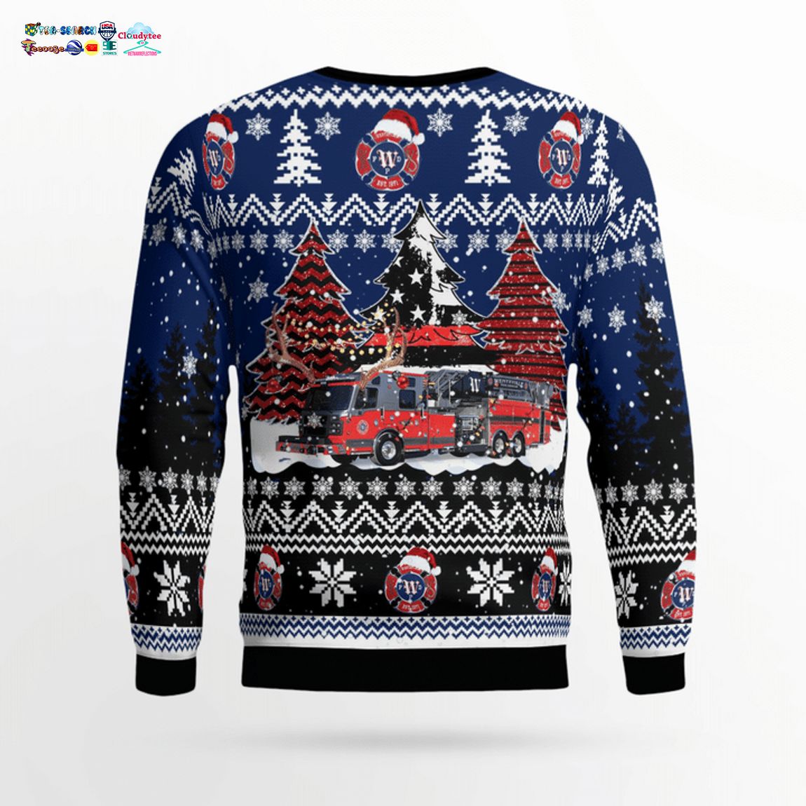 Missouri Wentzville Fire Protection 3D Christmas Sweater