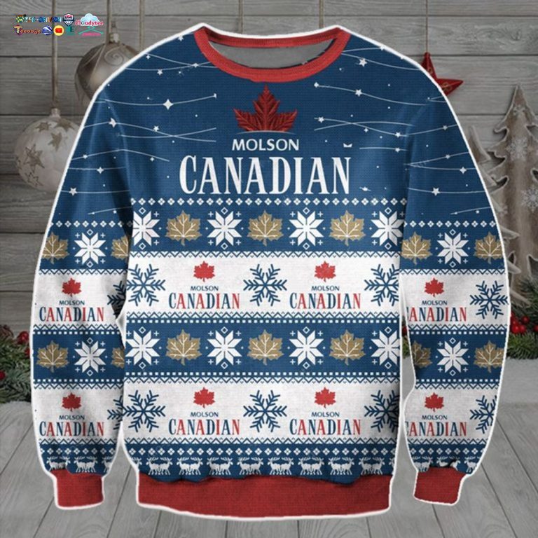 Molson Canadian Ugly Christmas Sweater - Pic of the century