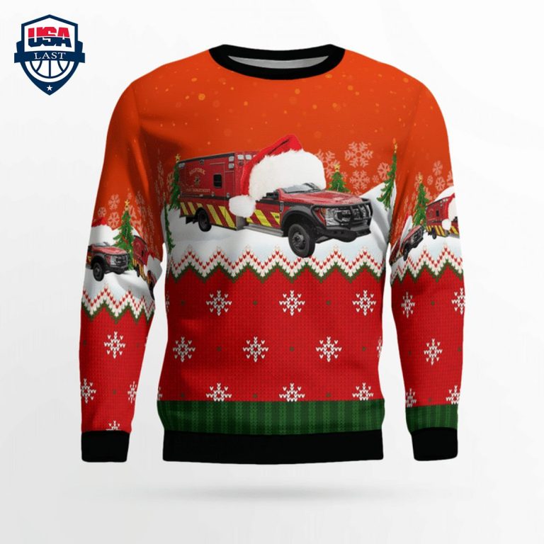 Montana Bigfork Fire Department 3D Christmas Sweater - You look too weak