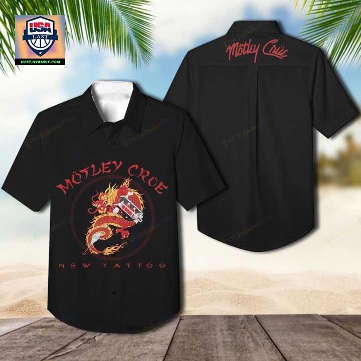 Motley Crue Band New Tattoo Hawaiian Shirt - Rejuvenating picture
