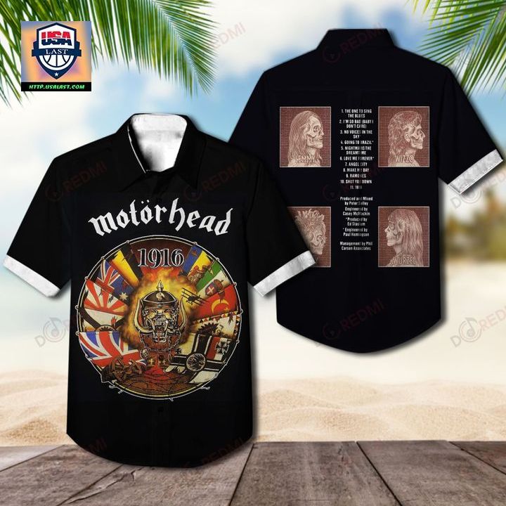 Motörhead Band 1916 Album Hawaiian Shirt – Usalast