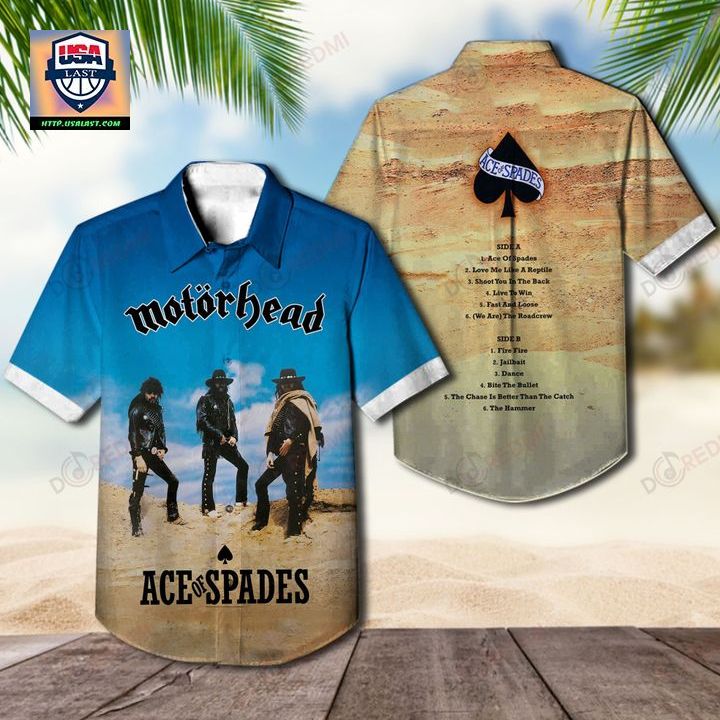 Motörhead Band Ace of Spades Album Hawaiian Shirt – Usalast
