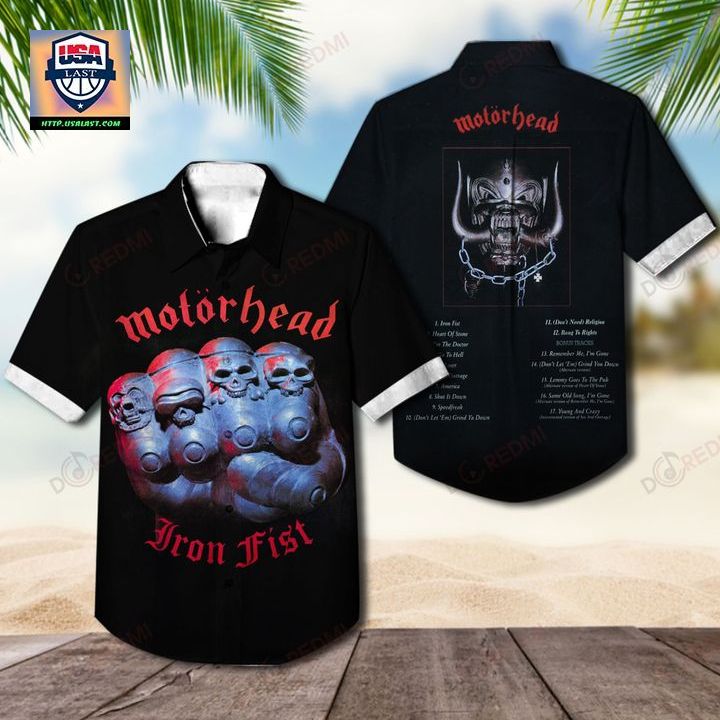 Motörhead Band Iron Fist Album Hawaiian Shirt – Usalast