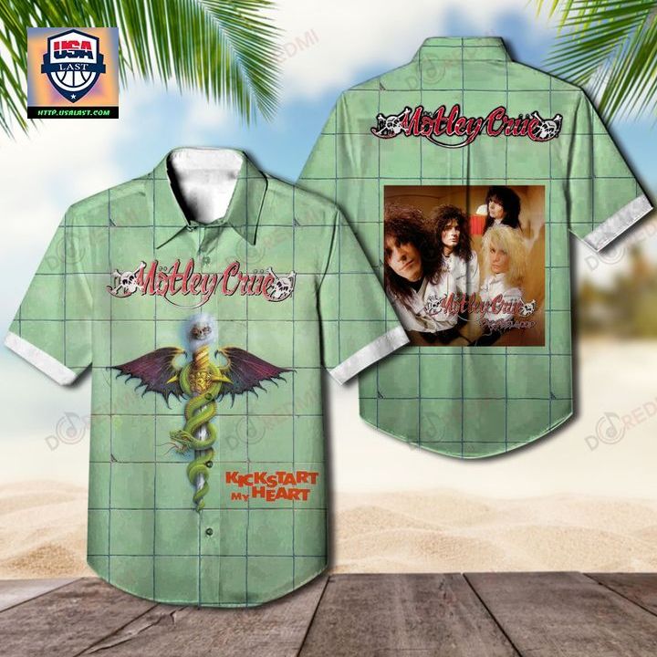 M�tley Cr�e Dr. Feelgood Album Hawaiian Shirt - Stand easy bro