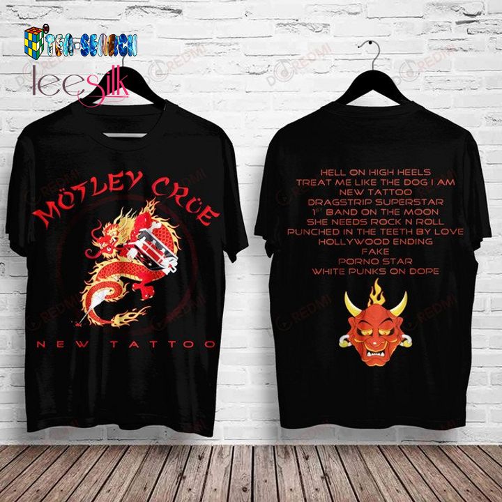 Mötley Crüe New Tattoo 3D All Over Print Shirt – Usalast