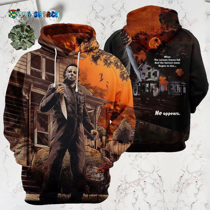 Mychael Myers He Appears All Over Print Hoodie T-Shirt - Amazing Pic