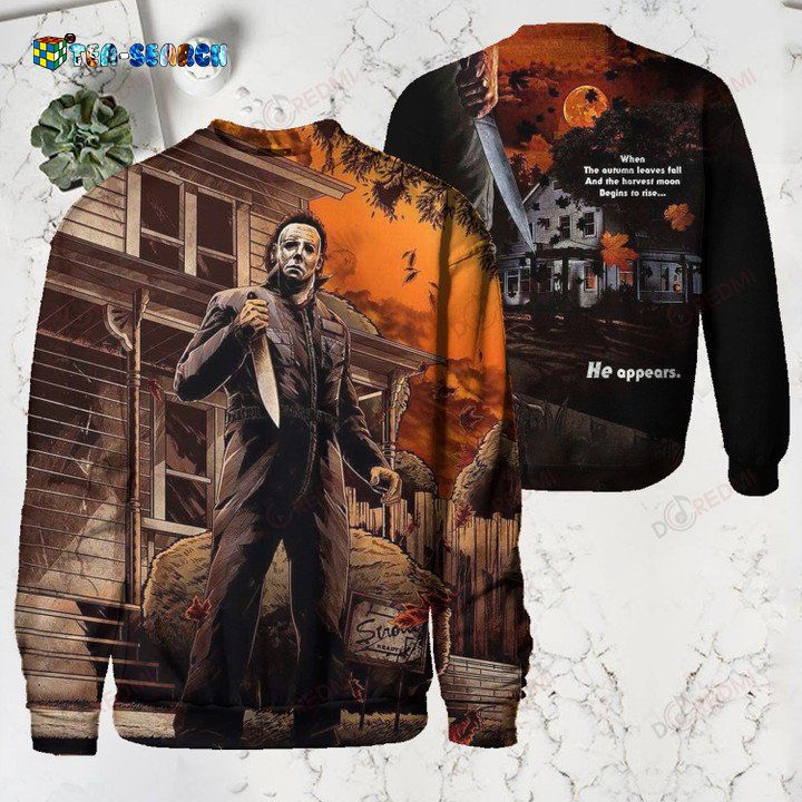 Mychael Myers He Appears All Over Print Hoodie T-Shirt - Nice photo dude