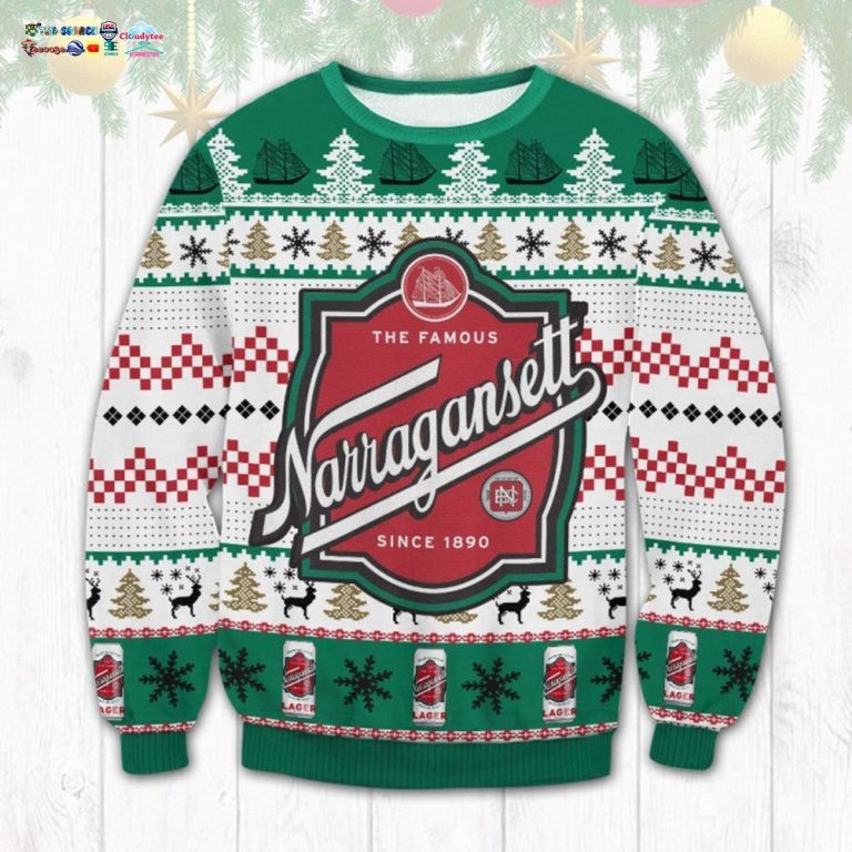Narragansett Ugly Christmas Sweater - Your beauty is irresistible.