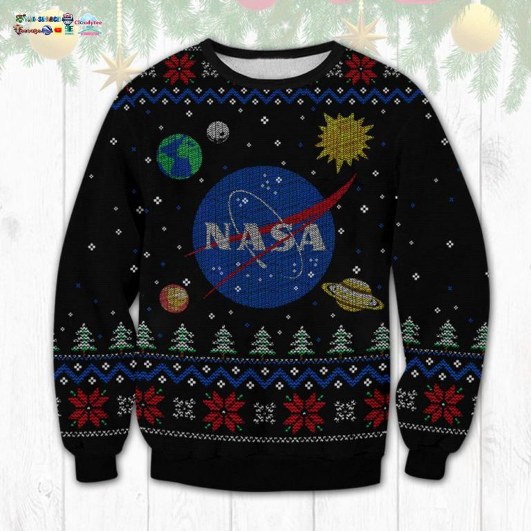 NASA Ugly Christmas Sweater - Studious look