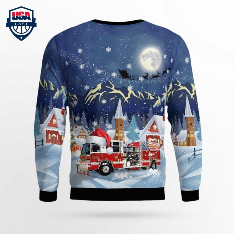 Nebraska Irvington Volunteer Fire Department 3D Christmas Sweater - Mesmerising