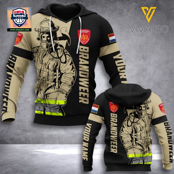 Netherland Brandweer Custom Name 3D Hoodie - Out of the world