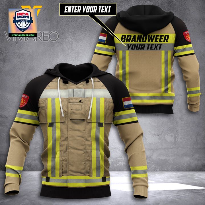 Netherland Brandweer Uniform Custom Name All Over Print Hoodie – Usalast