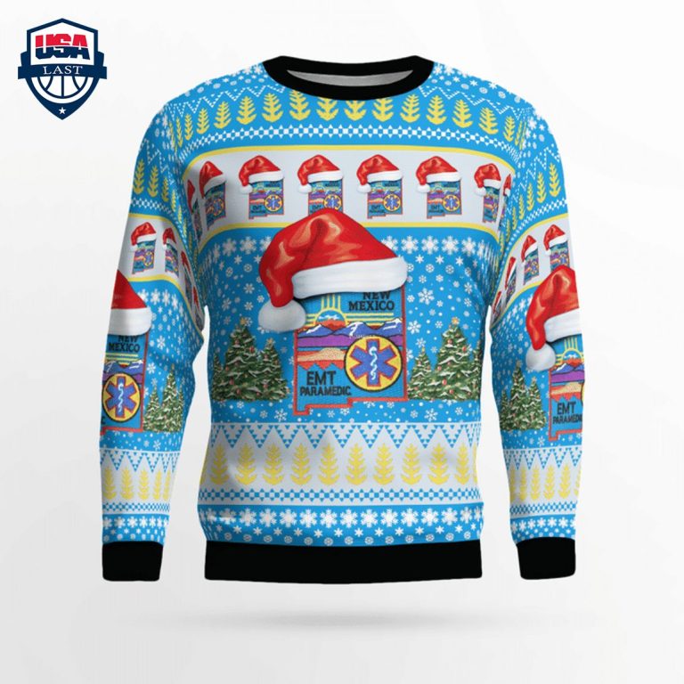 New Mexico EMT 3D Christmas Sweater - Studious look