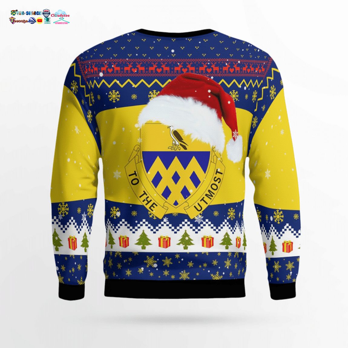 New York Army National Guard 101st Cavalry Regiment 3D Christmas Sweater