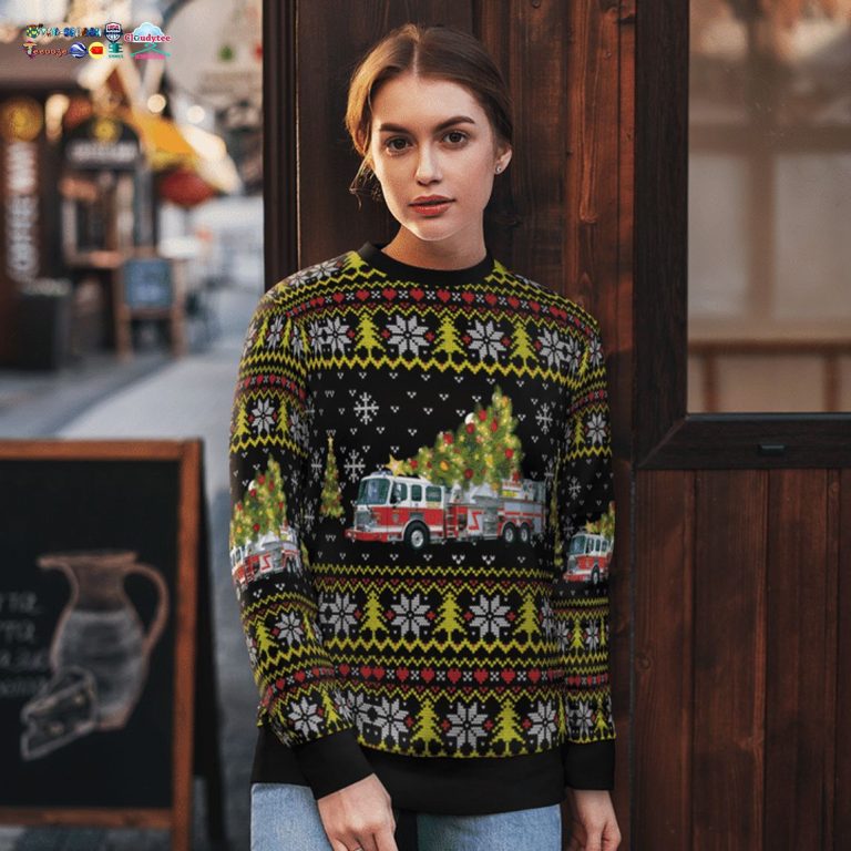 New York Buffalo Fire Department 3D Christmas Sweater - Our hard working soul