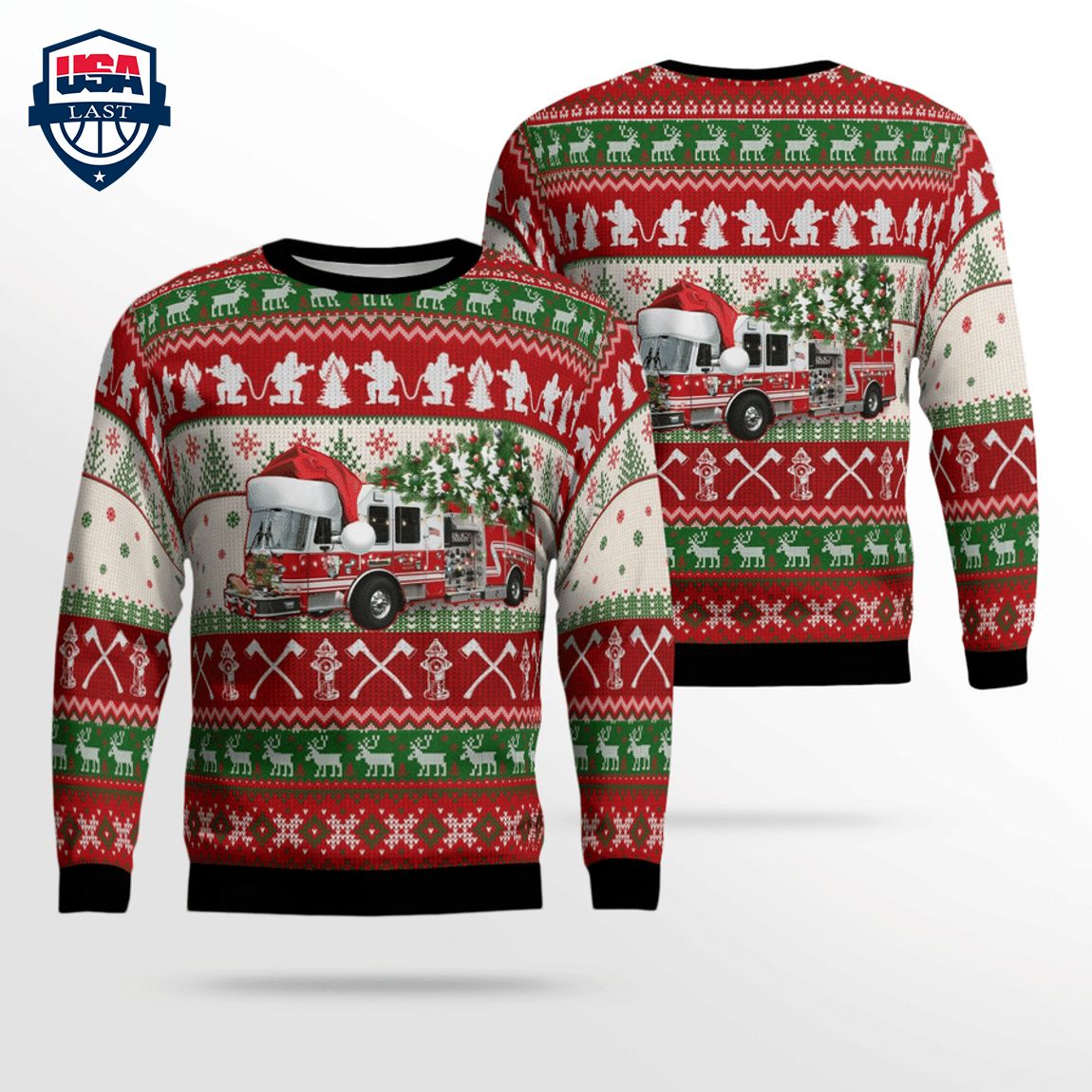 New York Nanuet Fire Department 3D Christmas Sweater – Saleoff