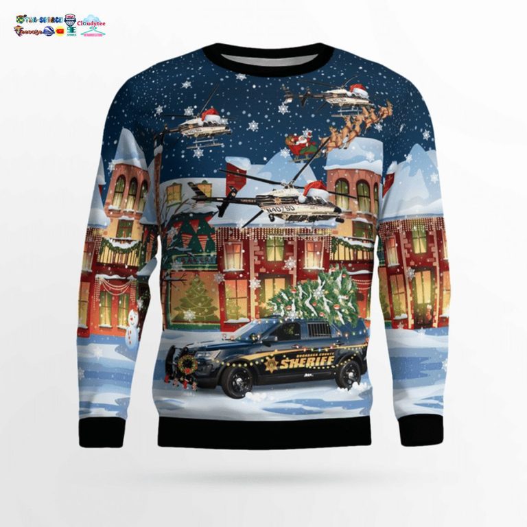 New York Onondaga County Sheriff 3D Christmas Sweater - Sizzling