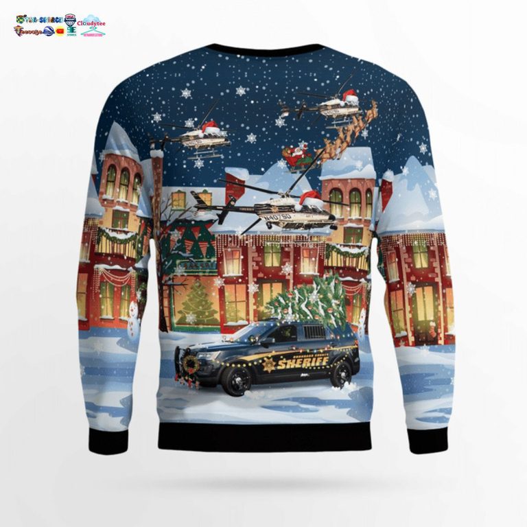 New York Onondaga County Sheriff 3D Christmas Sweater - Pic of the century