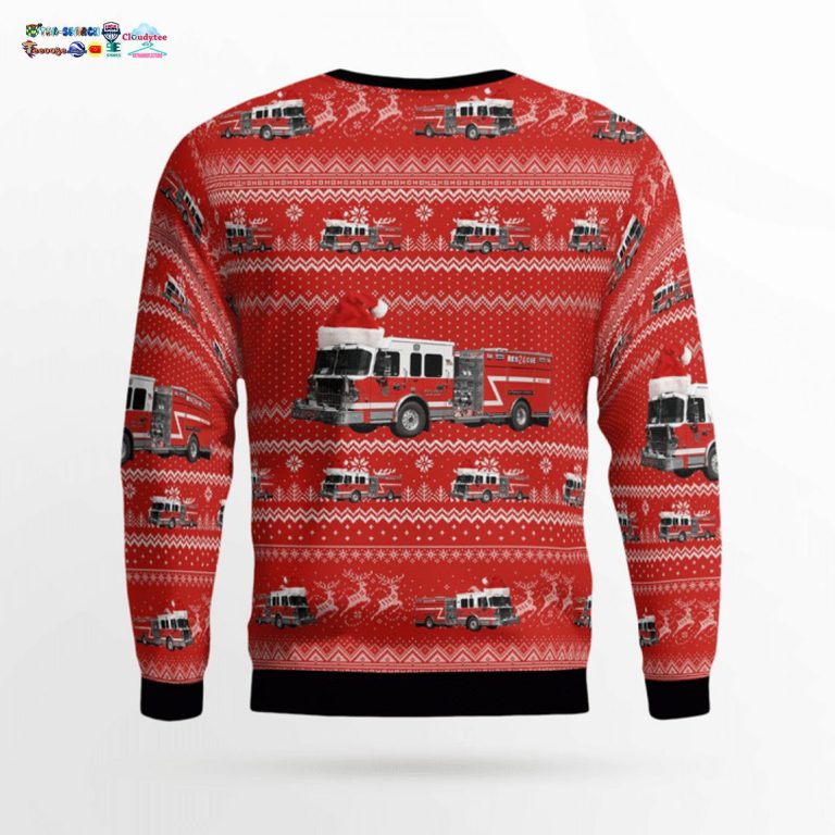 New York West Nyack Fire Department 3D Christmas Sweater - Best couple on earth