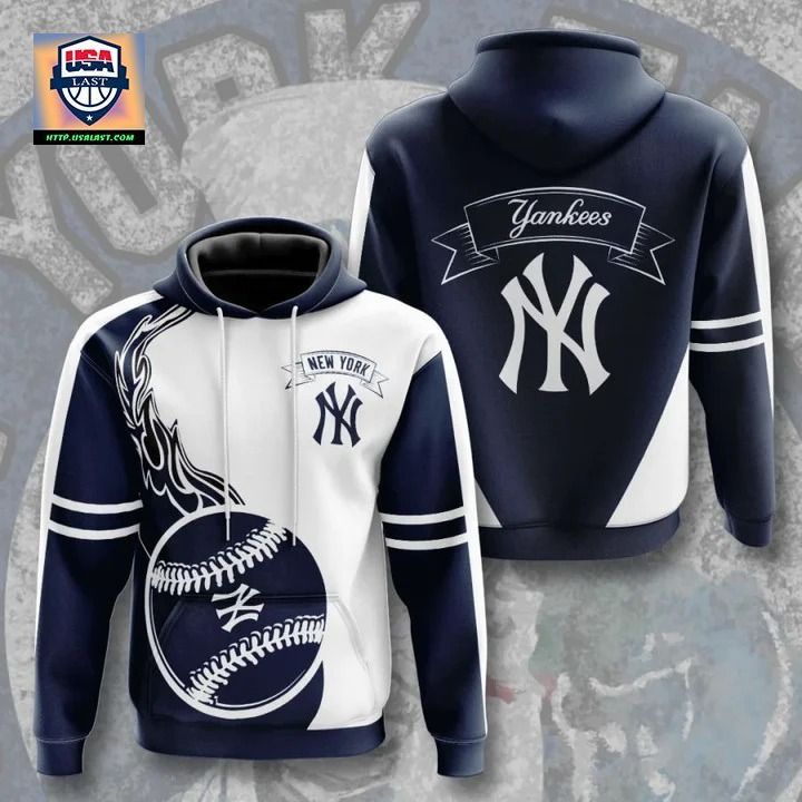 New York Yankees Flame Balls Graphic 3D Hoodie - You are always amazing