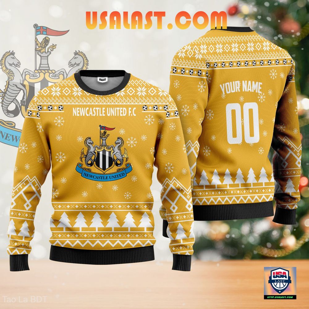 Newcastle United F.C Gold Ugly Sweater – Usalast