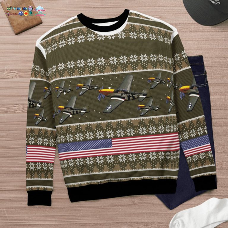 North American P-51 Mustang 3D Christmas Sweater - Best picture ever