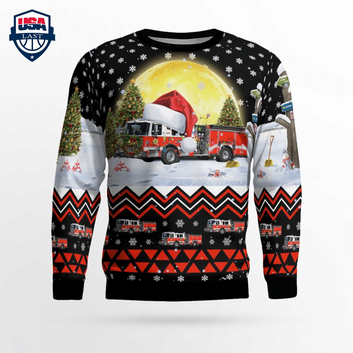 North Brunswick Volunteer Fire Company 2 3D Christmas Sweater – Saleoff